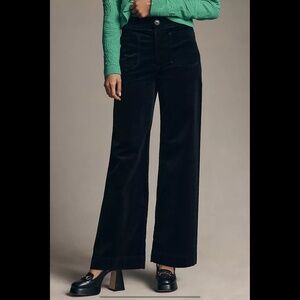 Anthropologie The Colette Corduroy Full-Length Wide-Leg Pants by Maeve
